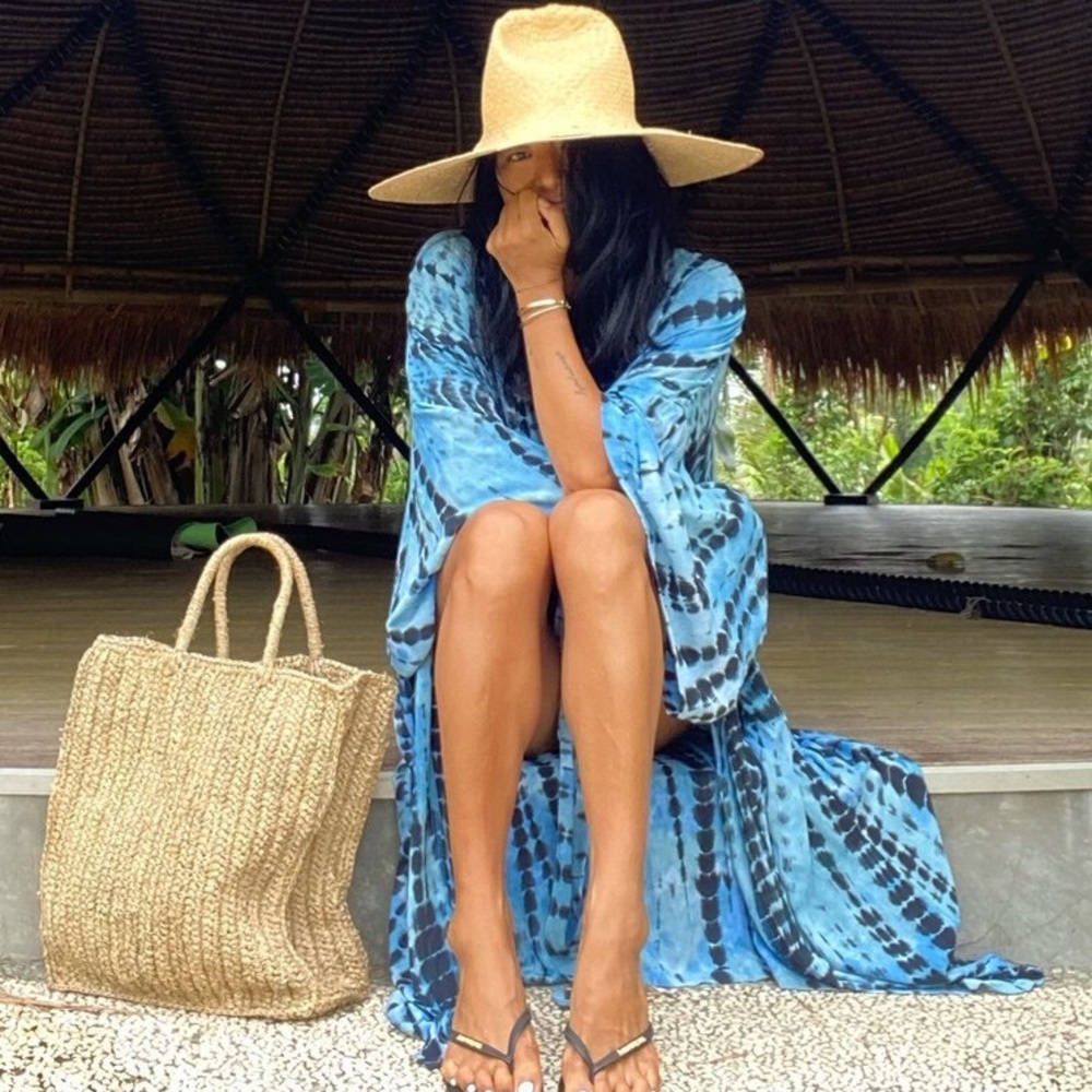 Passion Blue Kimono Cover Up - Picture 10 of 11
